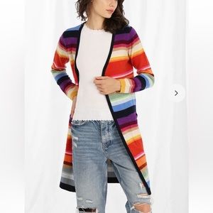 Minnie Rose Rainbow Striped Cardigan